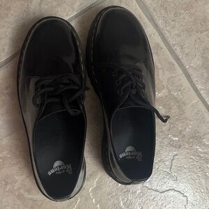 Dr. Martens Glossy Black Lace-Up Shoes